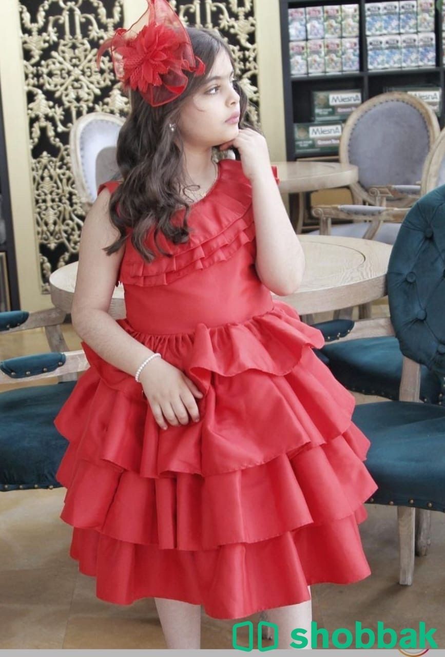 فستان بناتي احمر  Shobbak Saudi Arabia