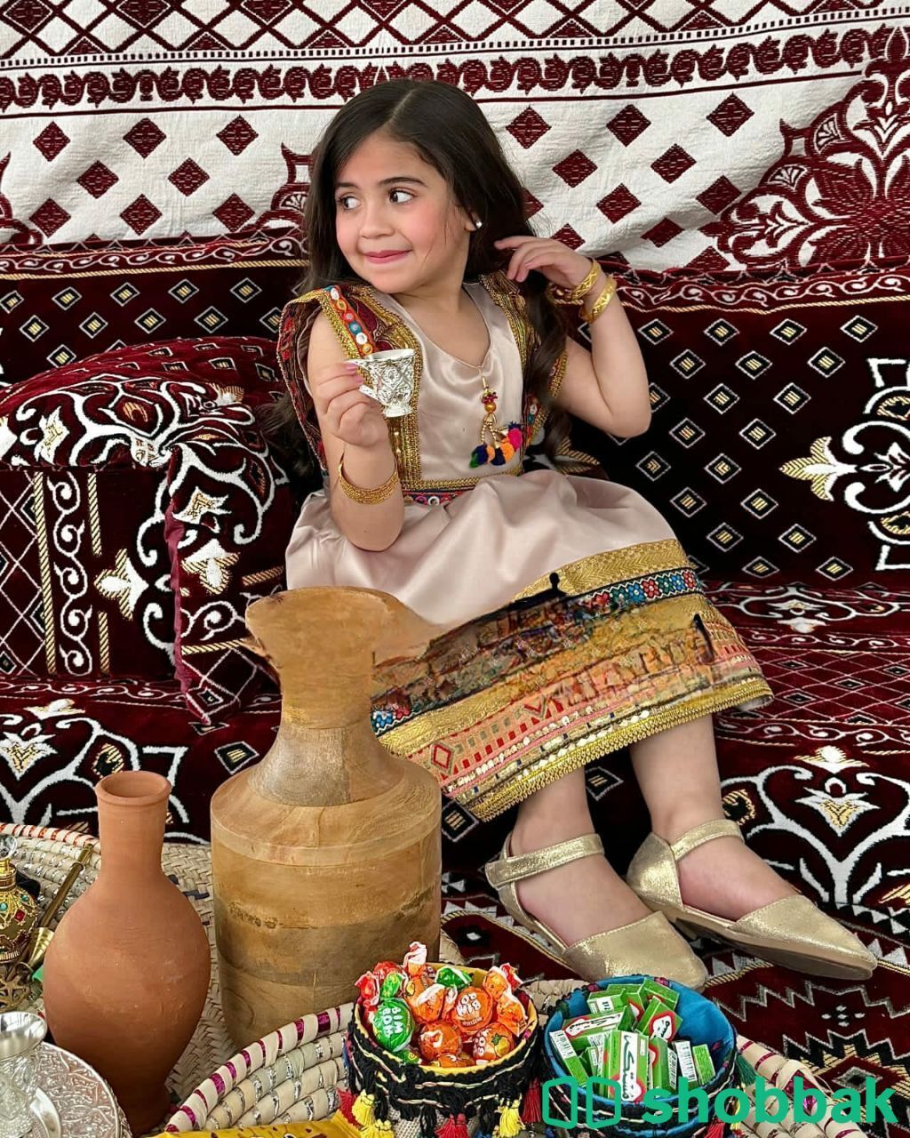 فستان بناتي للعيد متوفر بكل المقاسات Shobbak Saudi Arabia