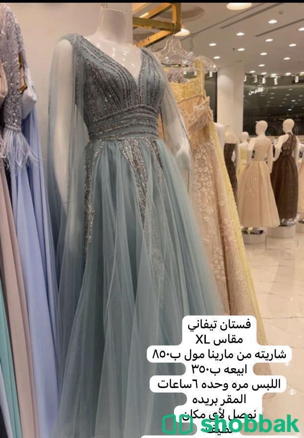 فستان زواجات فيروزي Shobbak Saudi Arabia