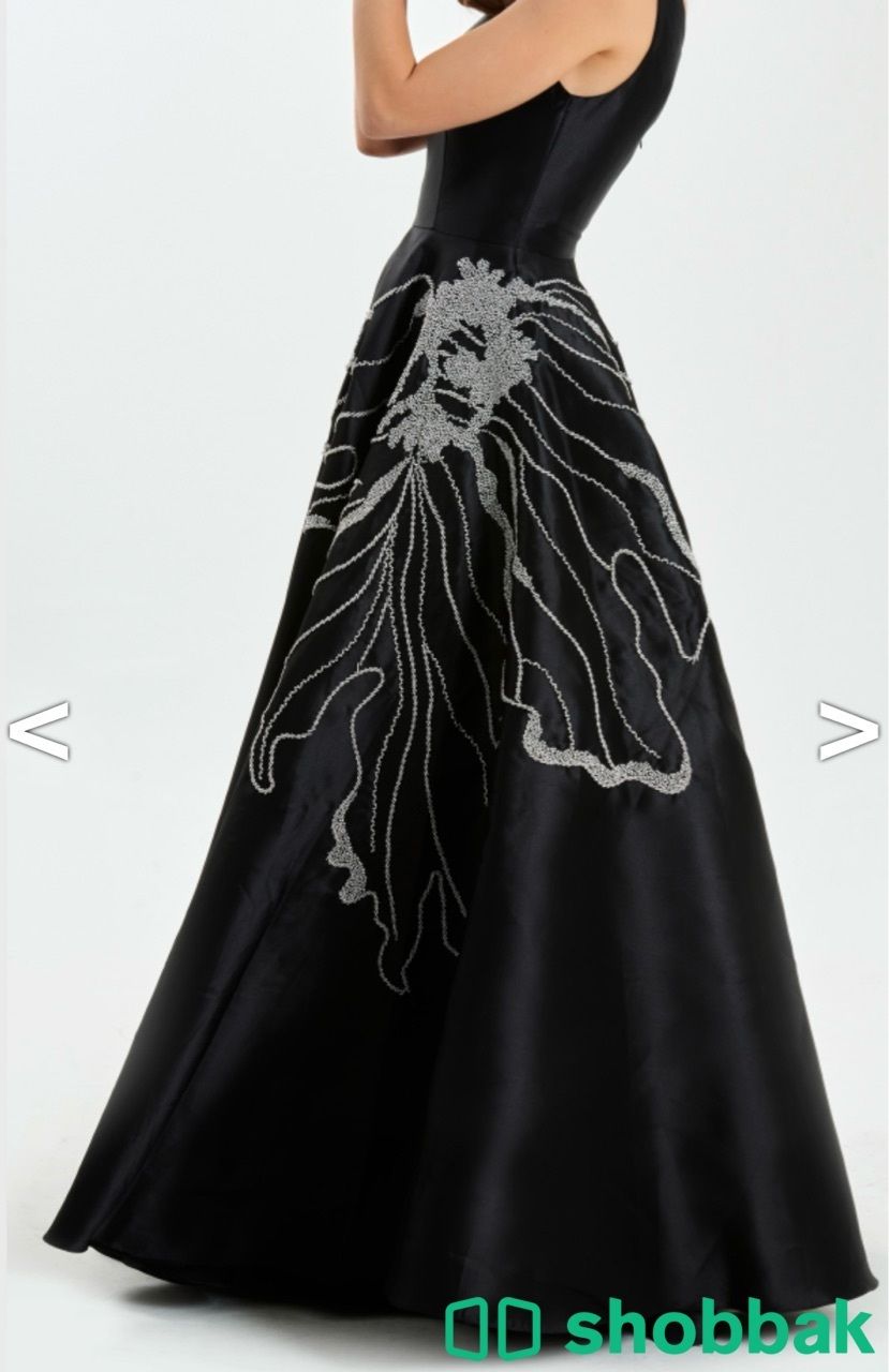 فستان سهرة أسود من ايمان السحيم مقاس سمول S شباك السعودية