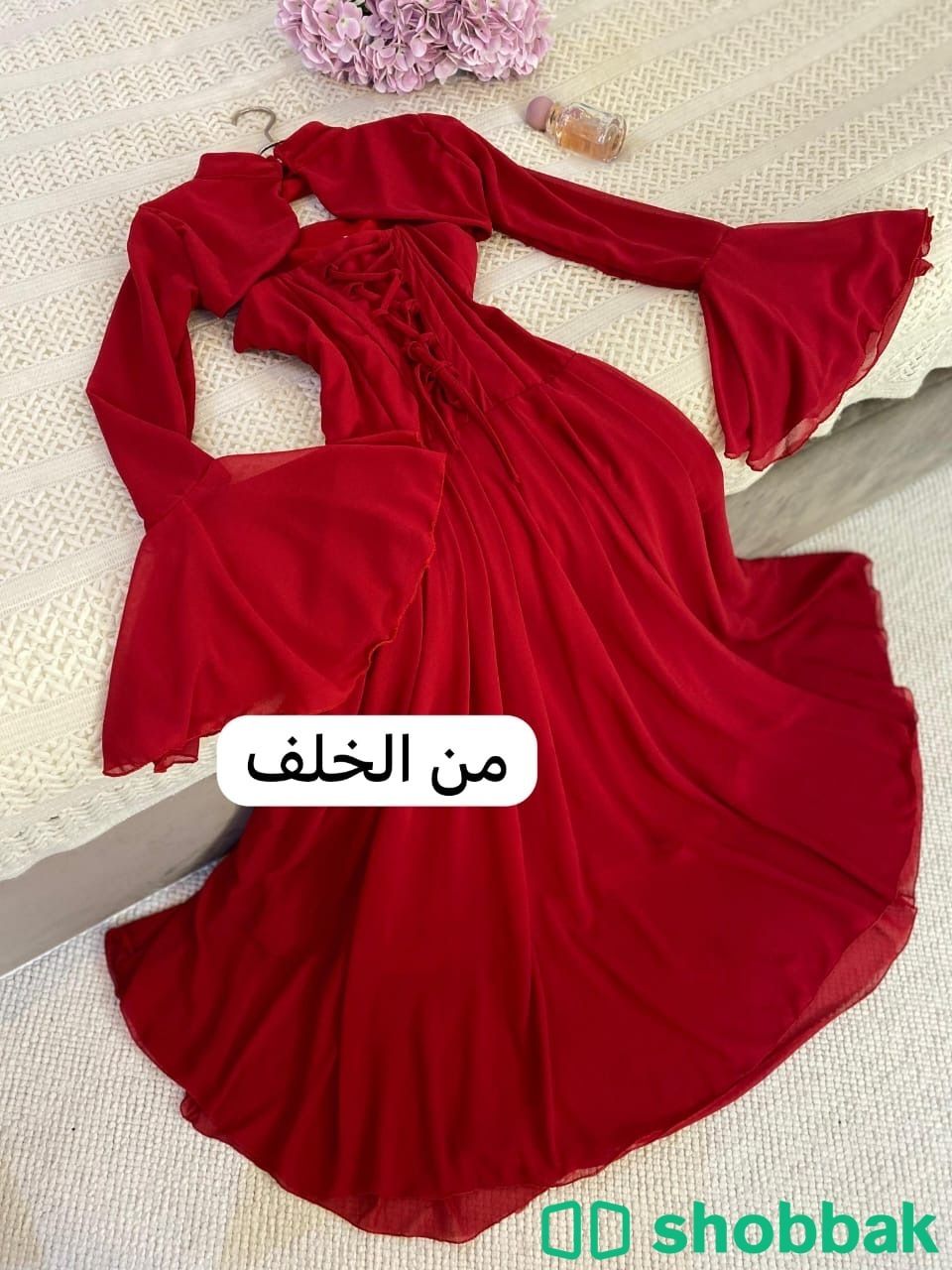 فستان شيفون مبطن ناعم  شباك السعودية
