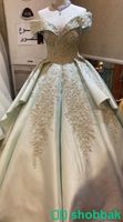 فستان عروس للملكه  فخم تطريز  يدوي بتفاصيل جميله 2023 Shobbak Saudi Arabia