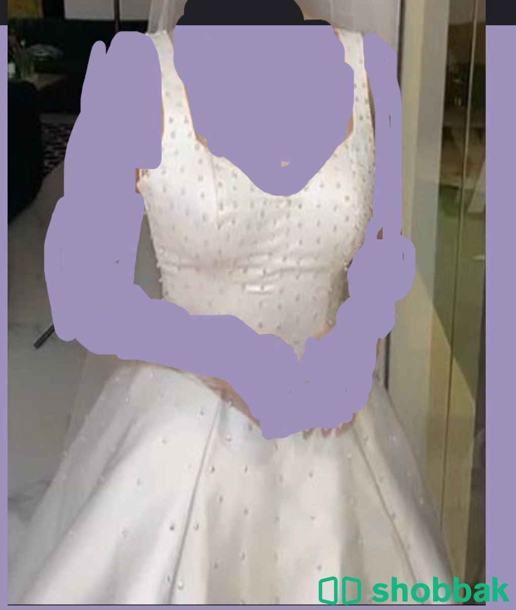 فستان عروس مع طرحة شباك السعودية
