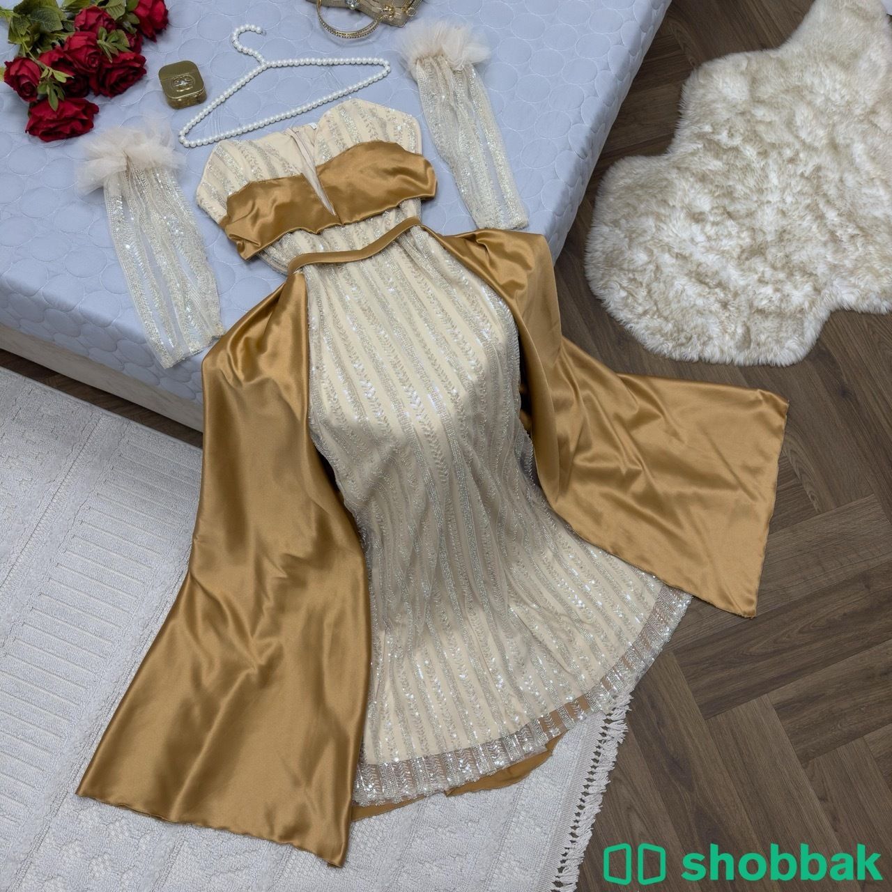 فستان نفته وقماش سهرة شك  Shobbak Saudi Arabia