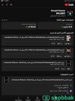 قناة يوتيوب للبيع فيها 95k Shobbak Saudi Arabia
