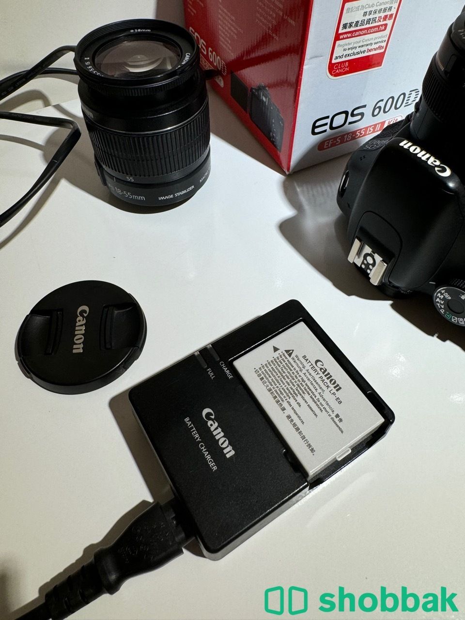 كاميرا كانون 600D مع عدستين Shobbak Saudi Arabia