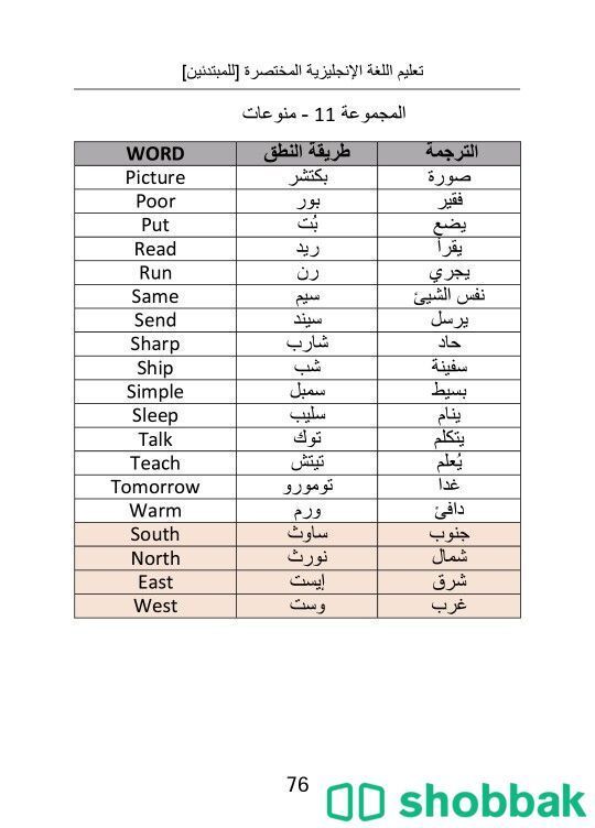 كتاب تعلم اللغة الانجليزية للمبتدئين  Shobbak Saudi Arabia