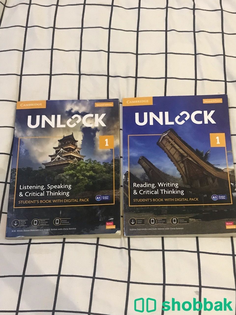 كتابين Unlock انلوك 1 ( الاثنين بسعرً واحد ) مستعمل بدون كود  Shobbak Saudi Arabia