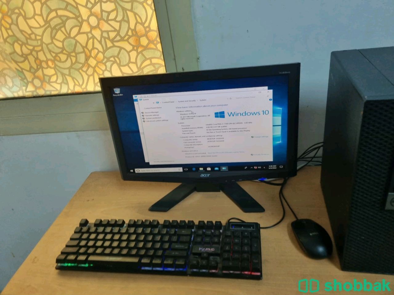 كمبيوتر مكتبي i7 على الشرط الموقع الدمام شباك السعودية