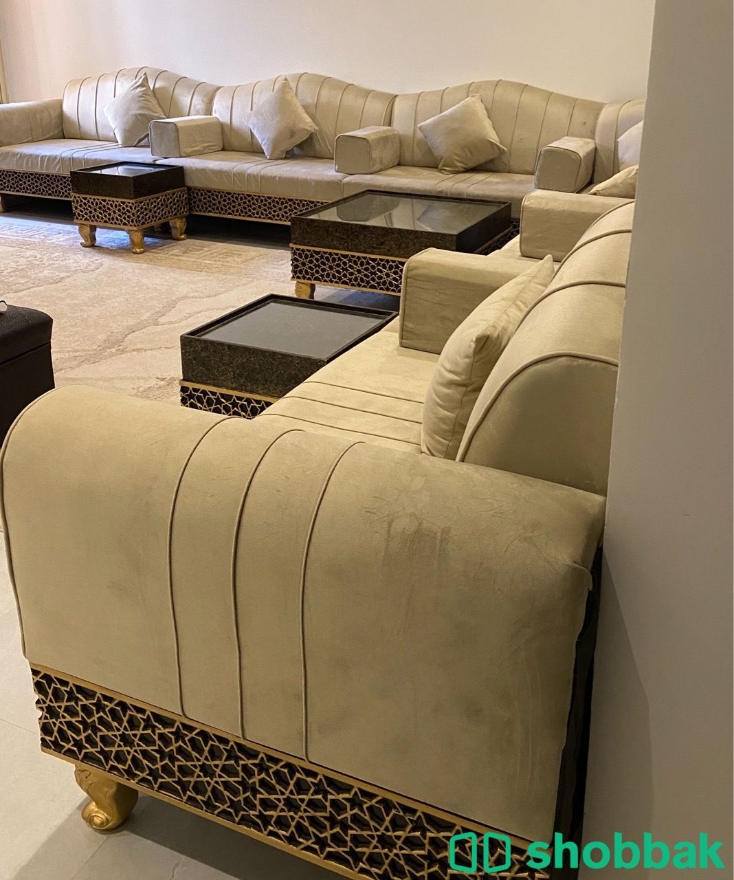 كنب بطراز مغربي اربيكا مفصل مع طاولات شباك السعودية