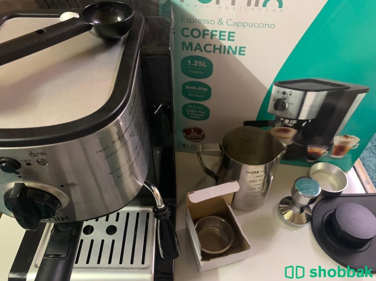 آلة قهوه جديدة معا ملحقات  Shobbak Saudi Arabia