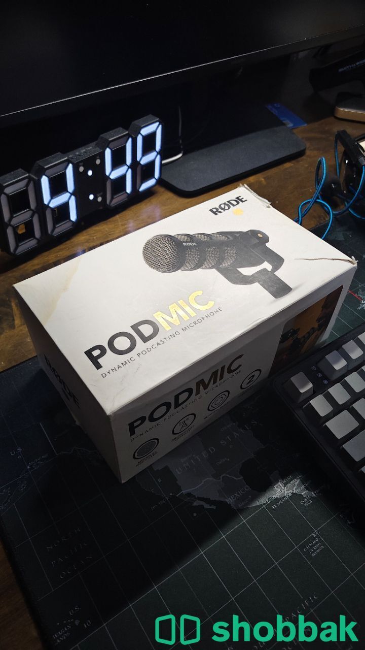 للبيع RODE Pod Mic رود بود مايك (مع ملحقاته) Shobbak Saudi Arabia