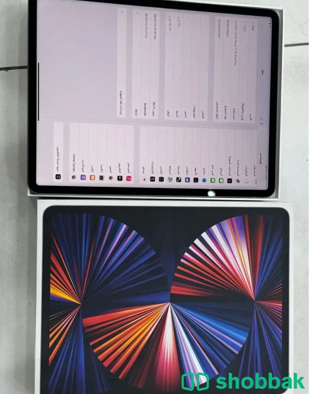 للبيع ايباد برو الجيل الخامس 12.9  Shobbak Saudi Arabia