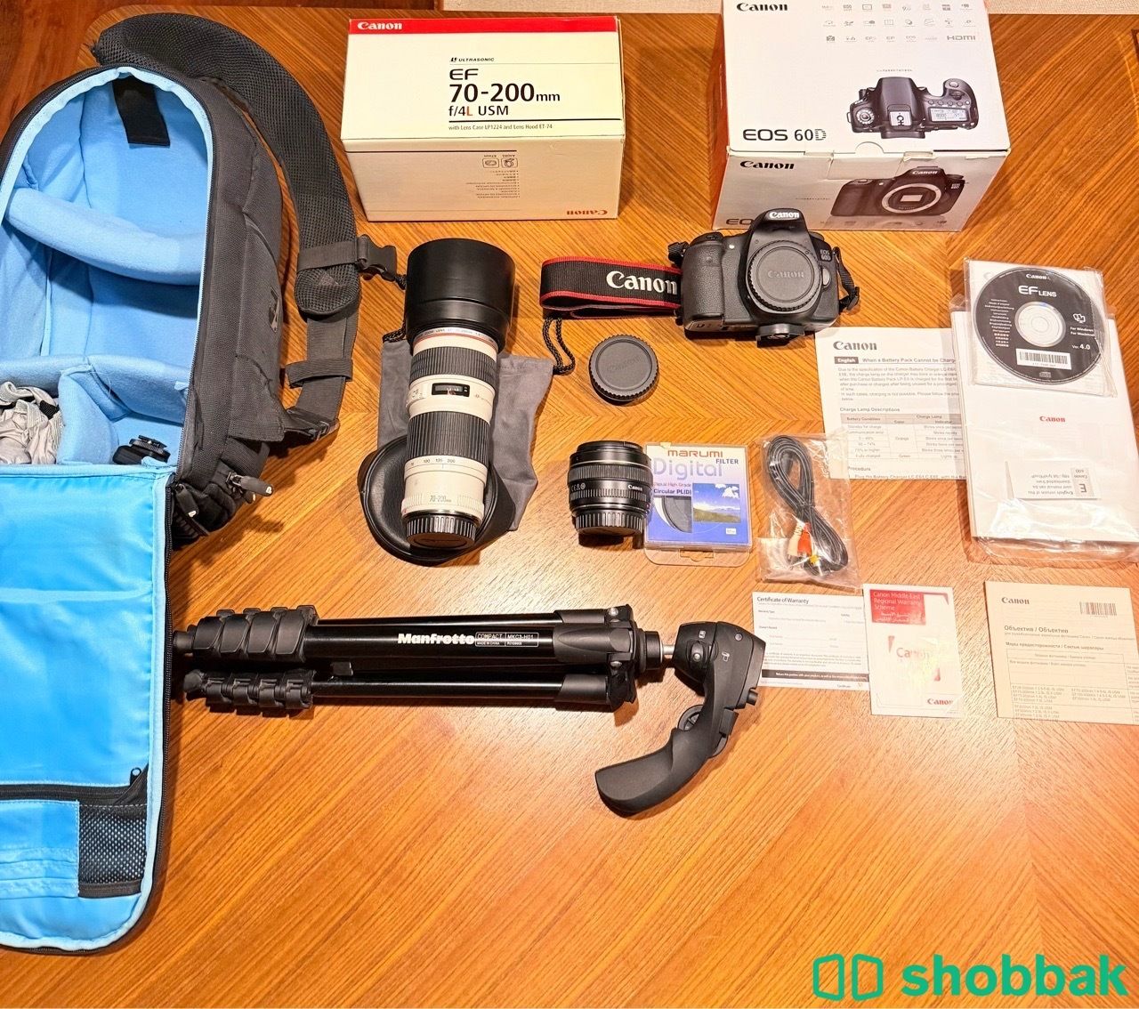  للبيع طقم تصوير Canon احترافي كامل – حالة ممتازة جداً شباك السعودية