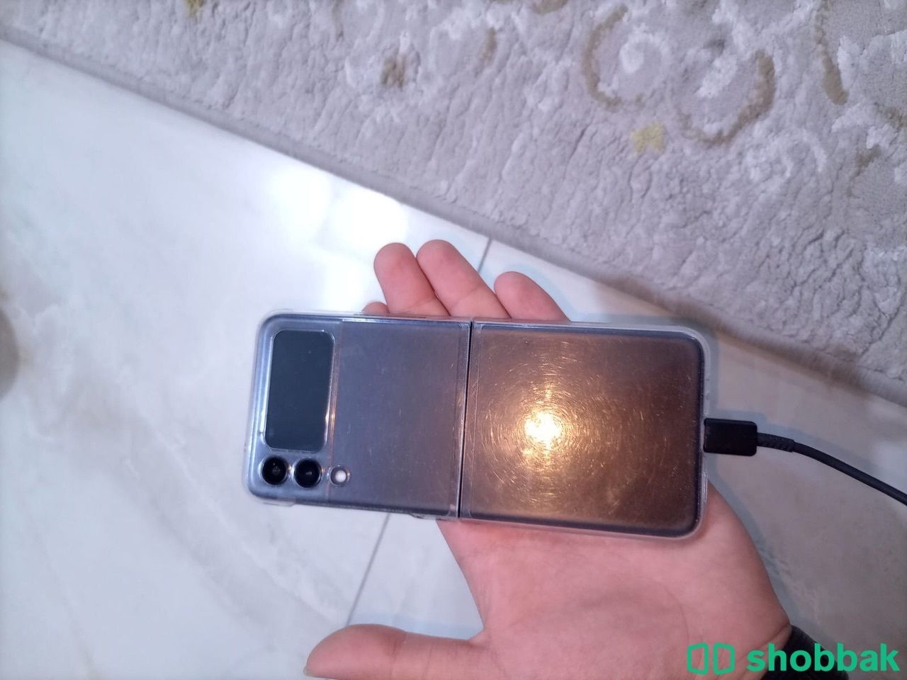 للبيع هاتف سامسونج  Galaxy Z Flip3 5Gاستعمال 3 شهور وا عليه ضمان بن هندي   Shobbak Bahrain