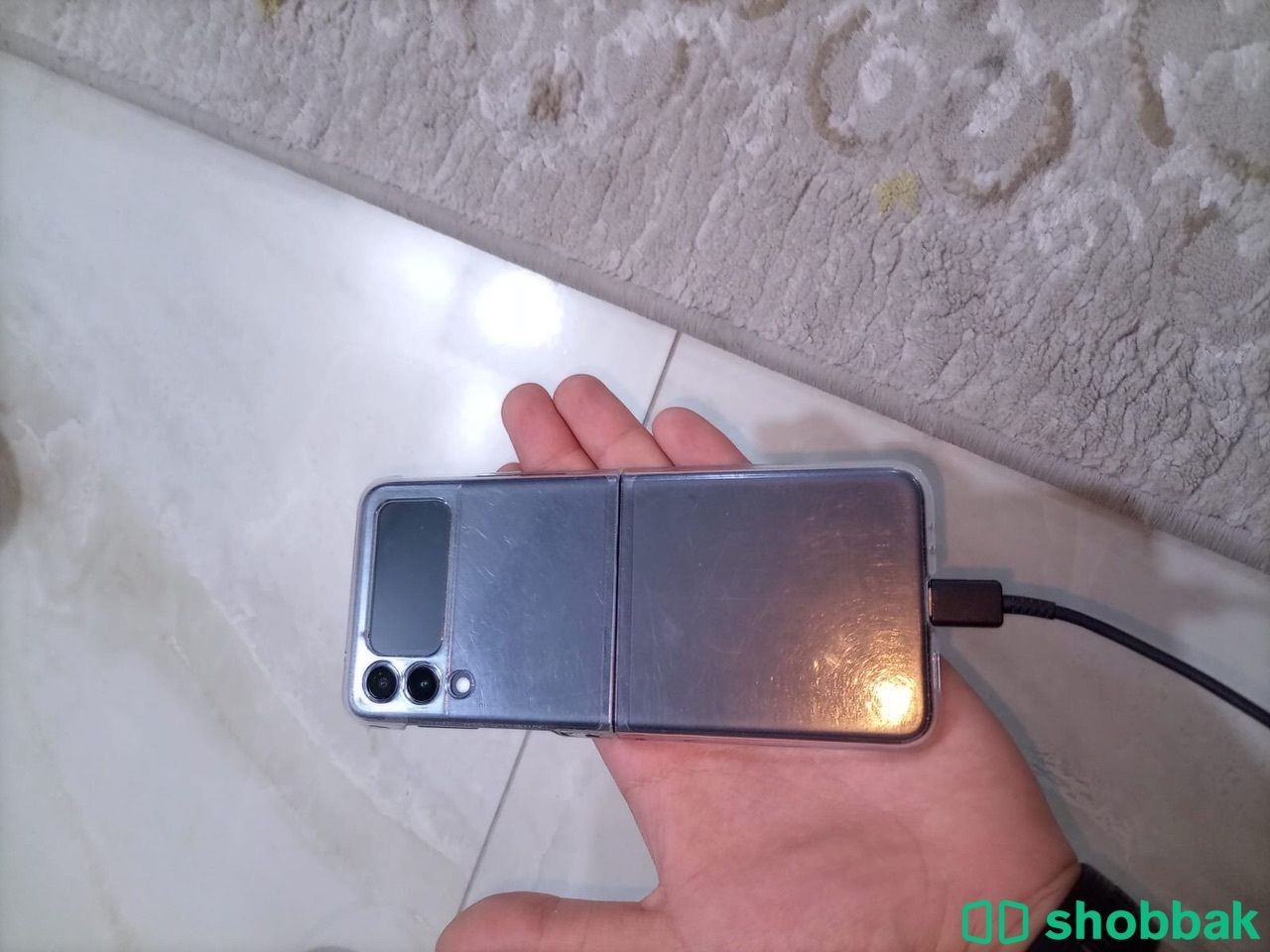 للبيع هاتف سامسونج  Galaxy Z Flip3 5Gاستعمال 3 شهور وا عليه ضمان بن هندي   Shobbak Bahrain