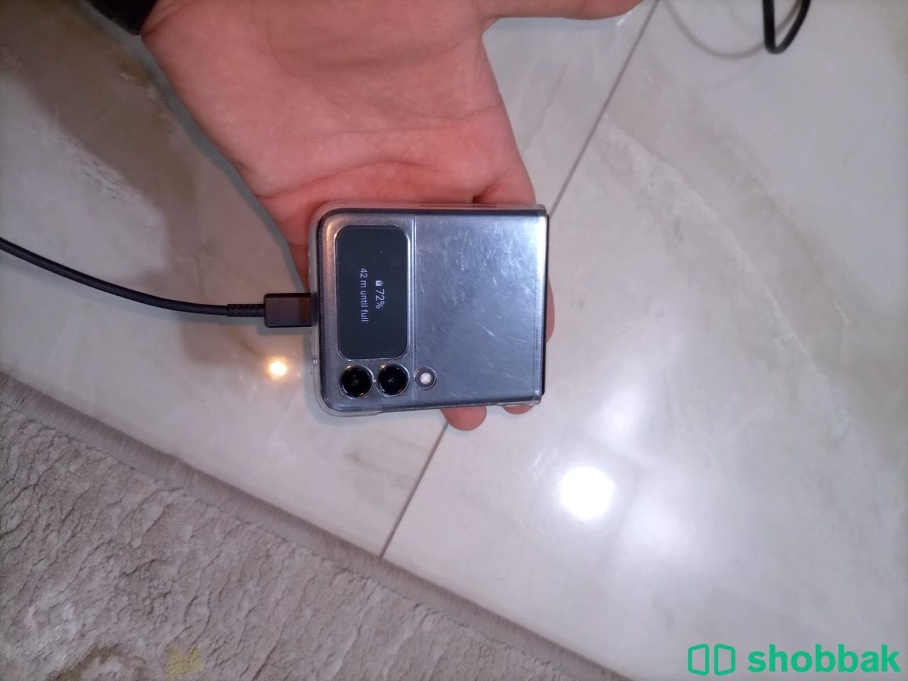 للبيع هاتف سامسونج  Galaxy Z Flip3 5Gاستعمال 3 شهور وا عليه ضمان بن هندي   Shobbak Bahrain