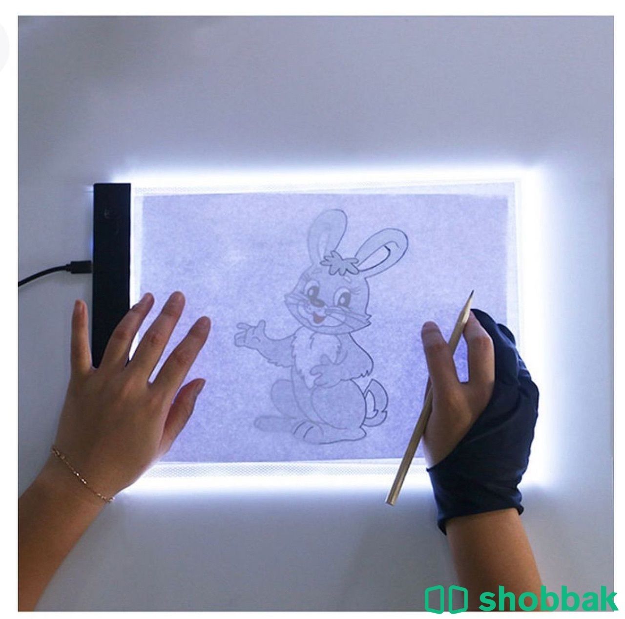 لوح رسم مقاس A4 مزود بإضاءة LED أبيض Shobbak Saudi Arabia