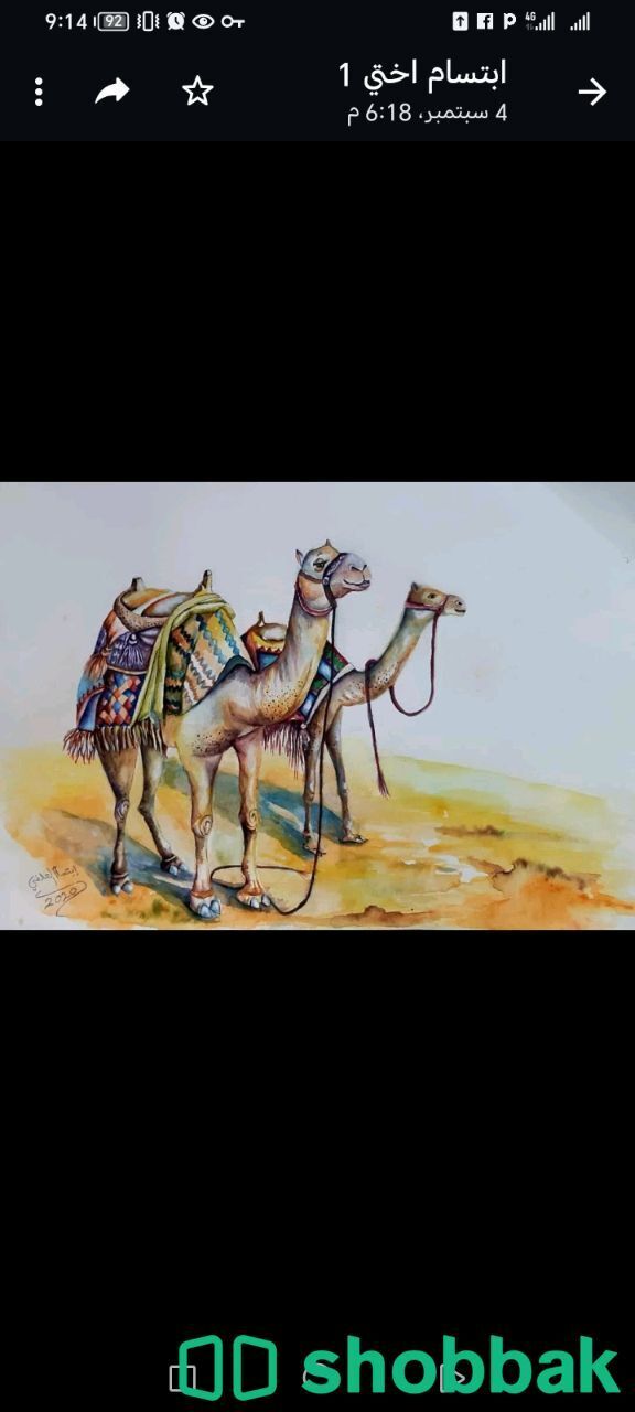 لوحات فنيه د. ابتسام العلفي  Shobbak Saudi Arabia