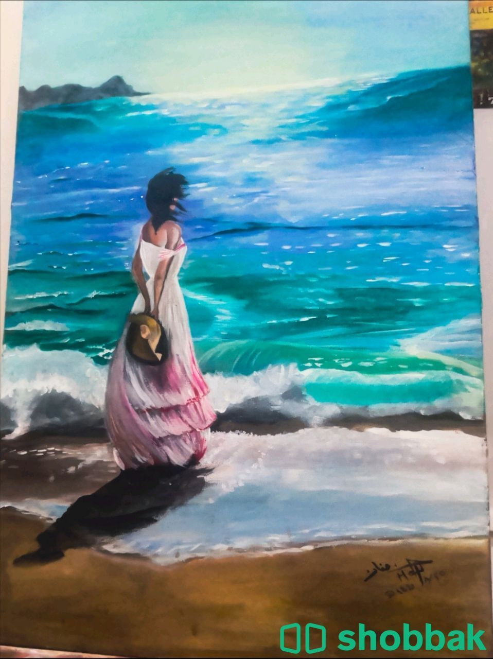 لوحة بنت على الشاطئ للبيع  Shobbak Saudi Arabia
