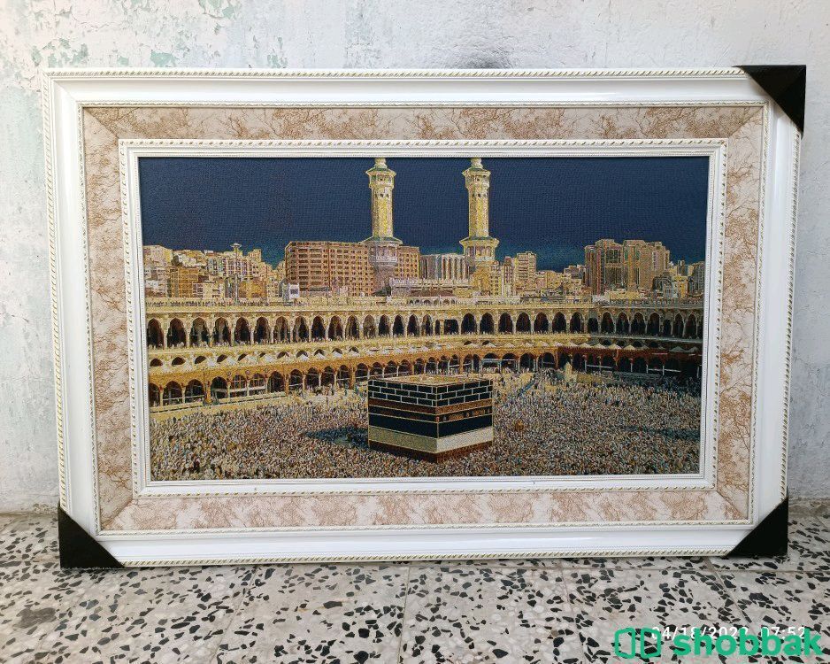 لوحة جدارية جديدة  للمسجد الحرام Shobbak Saudi Arabia