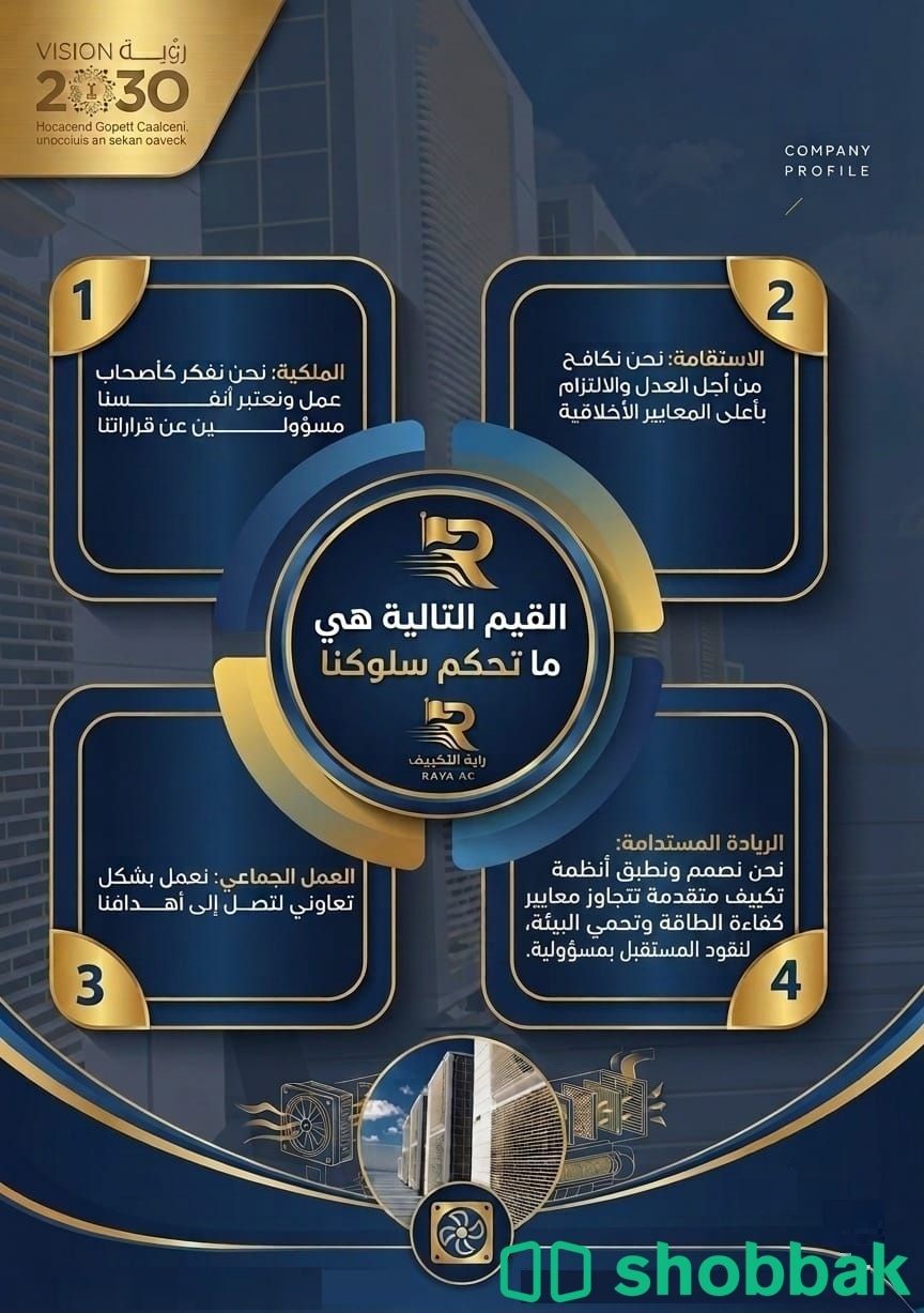 مؤسسة راية التكييف شباك السعودية