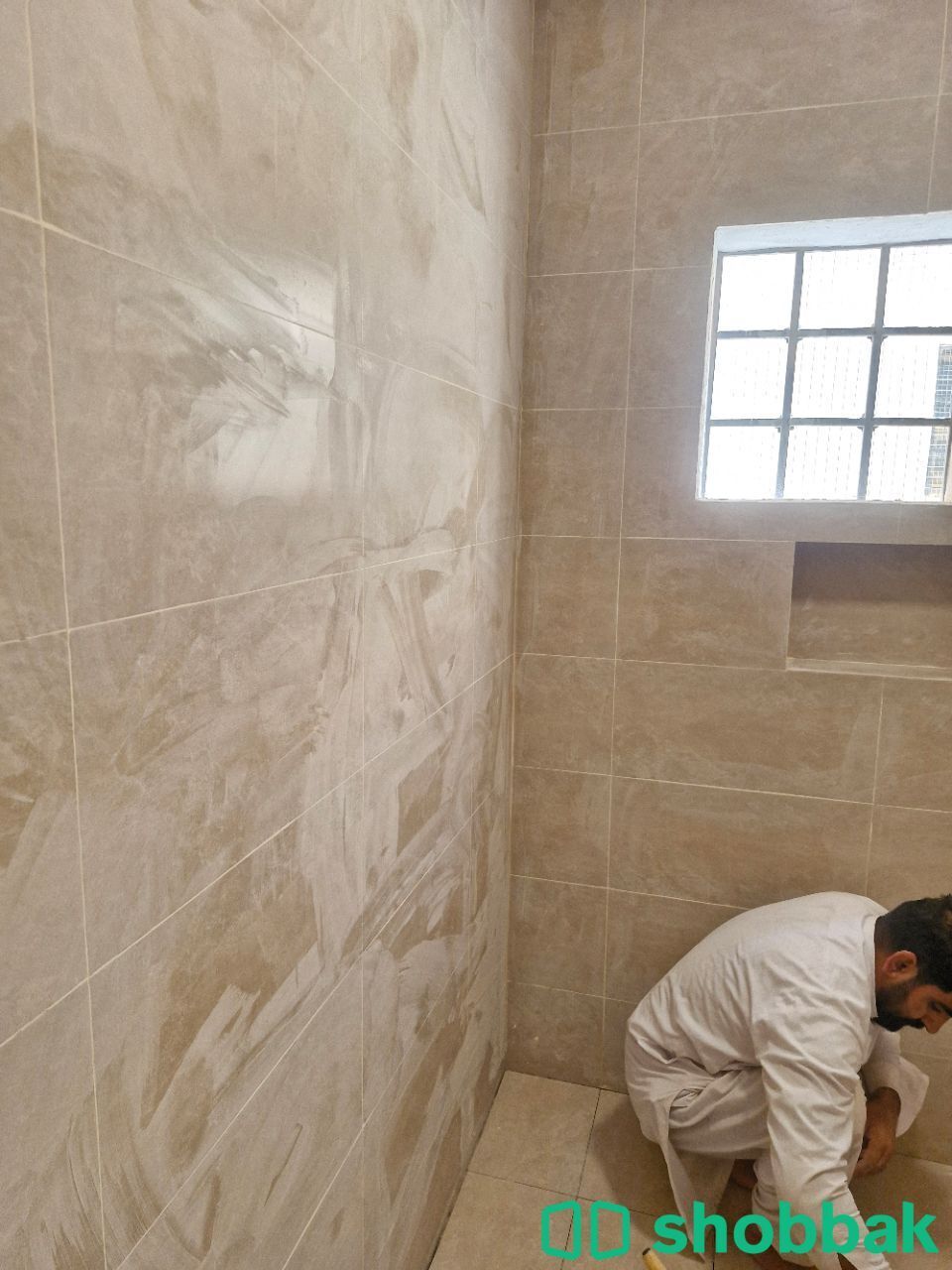 مبلط بلاط سراميك بورسلان دهان سباك مليس تكسير تركيب وترميم  شباك السعودية