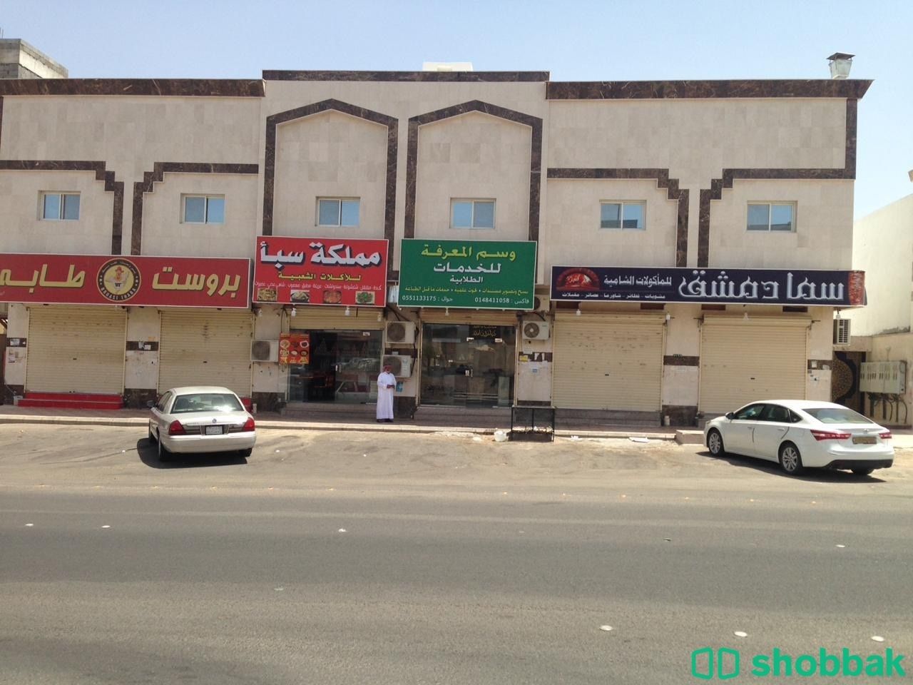 محل للإيجار حي المبعوث شارع مقرن شباك السعودية