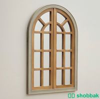 مراية جدارية خشب شكل نافذة Shobbak Saudi Arabia