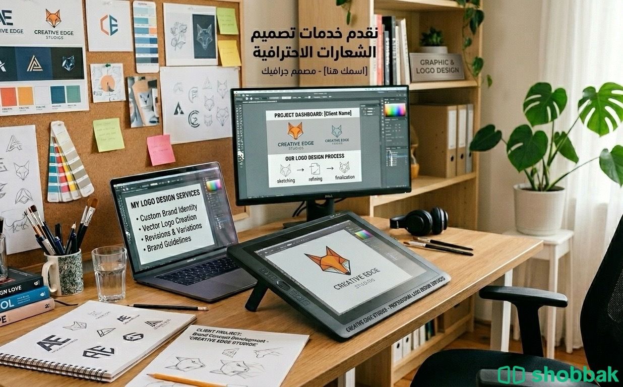 مصمم لوقو  Shobbak Saudi Arabia