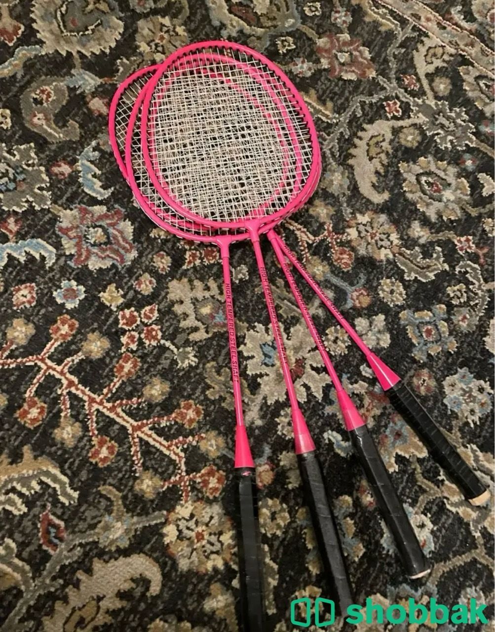 مضرب ريشة وردي badminton Shobbak Saudi Arabia