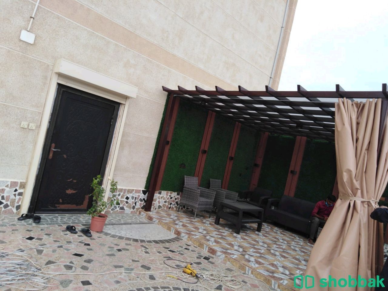مظلات جده خيام بيوت شعر  سواتر برجولات تنسيق حدائق شباك السعودية