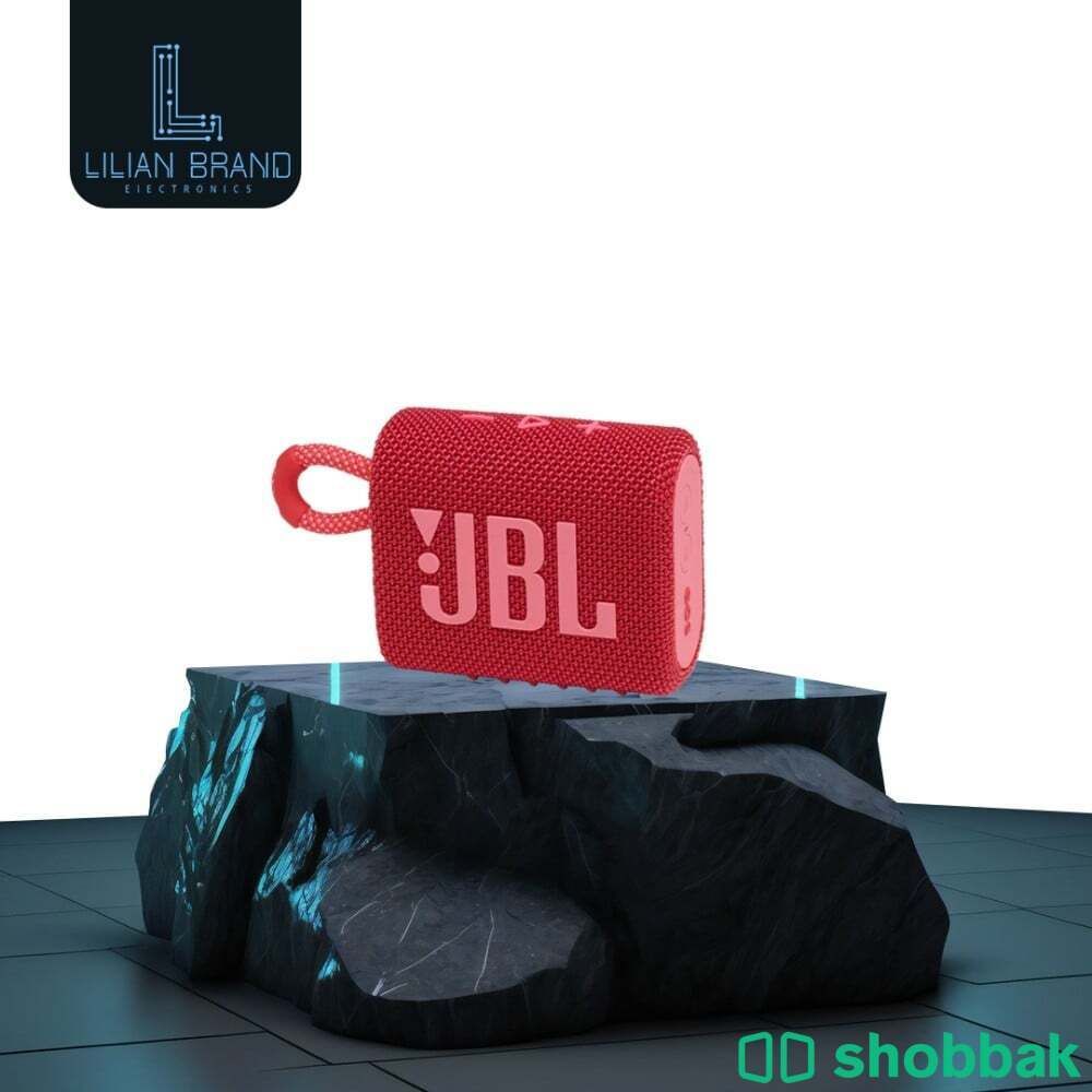 مكبر صوت JBL GO3 - مقاومة للماء وعمر البطارية 5 ساعات Shobbak Saudi Arabia