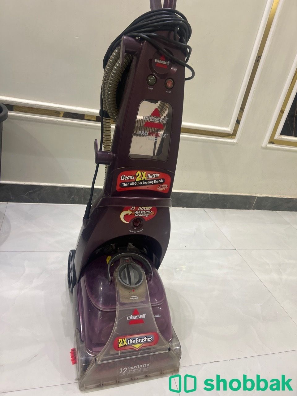 مكنسه Bissell Proheat 2x turbo  لغسيل السيراميك والسجاد شباك السعودية