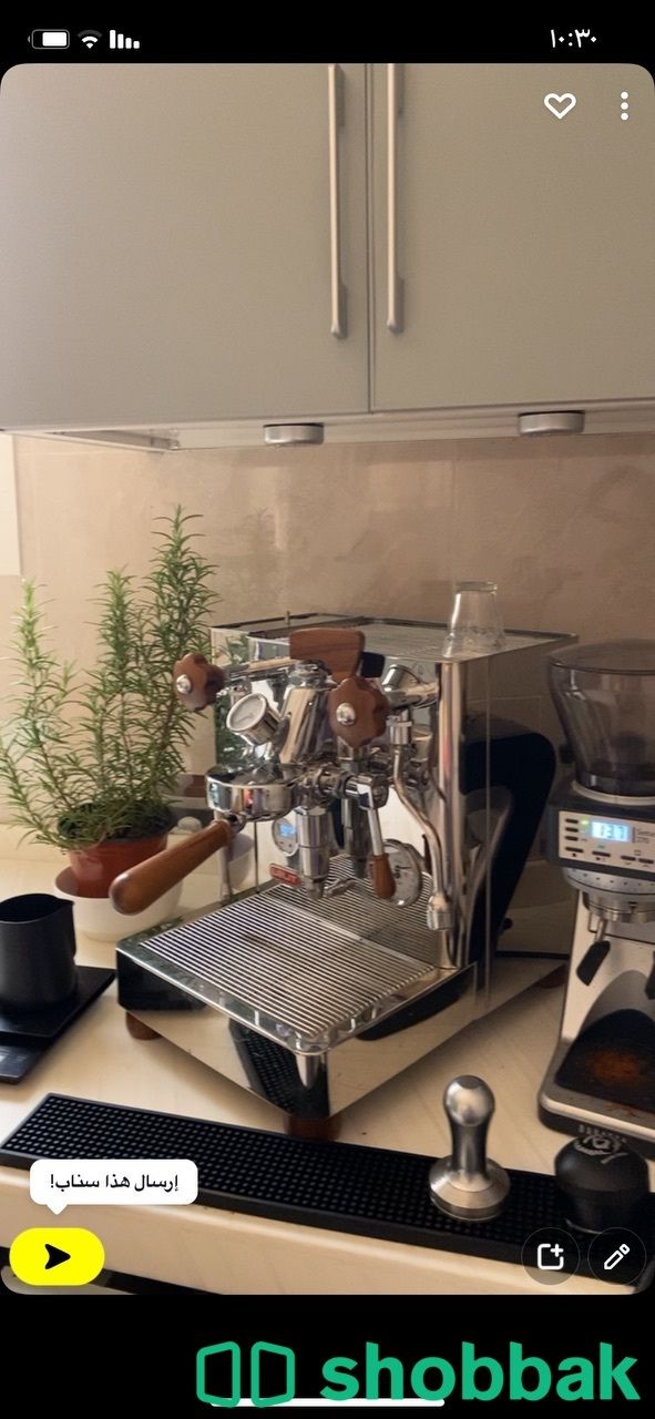 مكينة قهوة إسبريسو - تبخير - تسخين بالإضافه تخدم أصحاب الشاهي  Shobbak Saudi Arabia