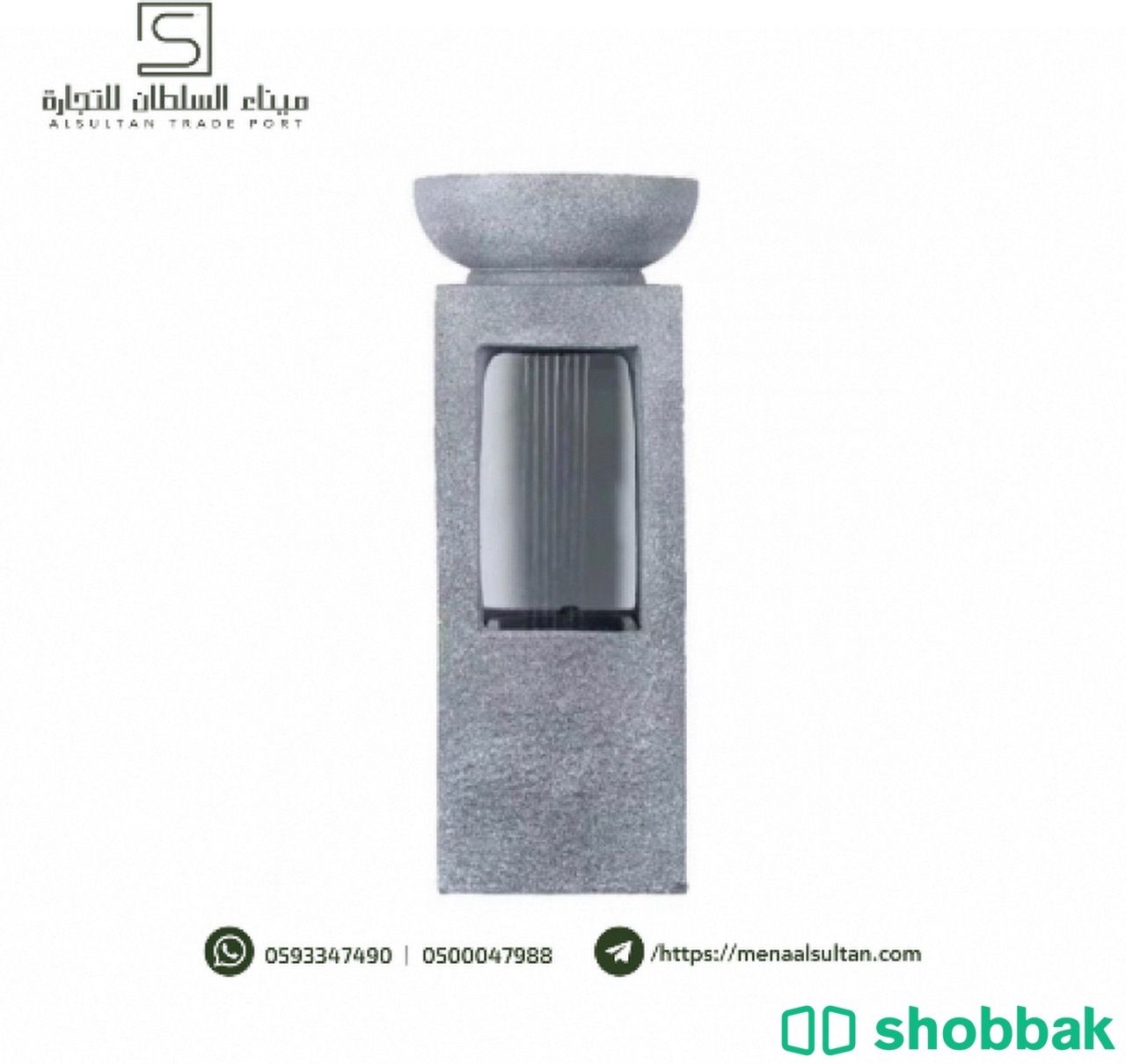 نافورة العامود مع إضاءة LED. Shobbak Saudi Arabia