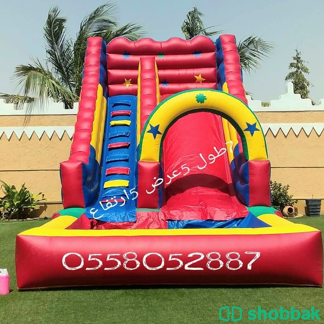 نطيطات الرياض...للإيجار نطيطات الرياض ملعب صابوني زحاليق مائيه 0558052887 Shobbak Saudi Arabia